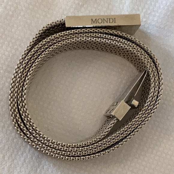 Mondi belt vintage mesh flexible clip closure Belts display picture 3